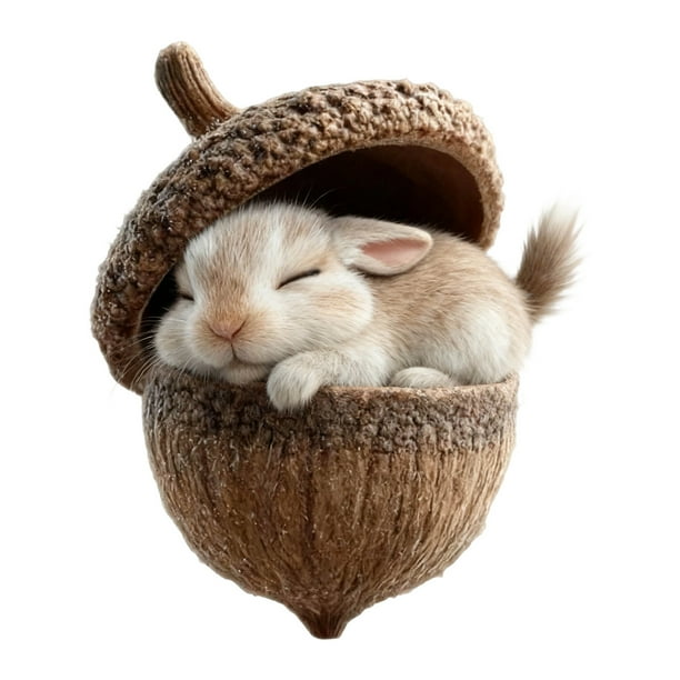 Adorno Navideño de Animales Del Bosque de 8 Cm | Colgante Navideño de Acrílico | Diseño Caprichoso de Vida Silvestre | Decoración Festiva Duradera para Árboles, Coronas y Centros de Mesa