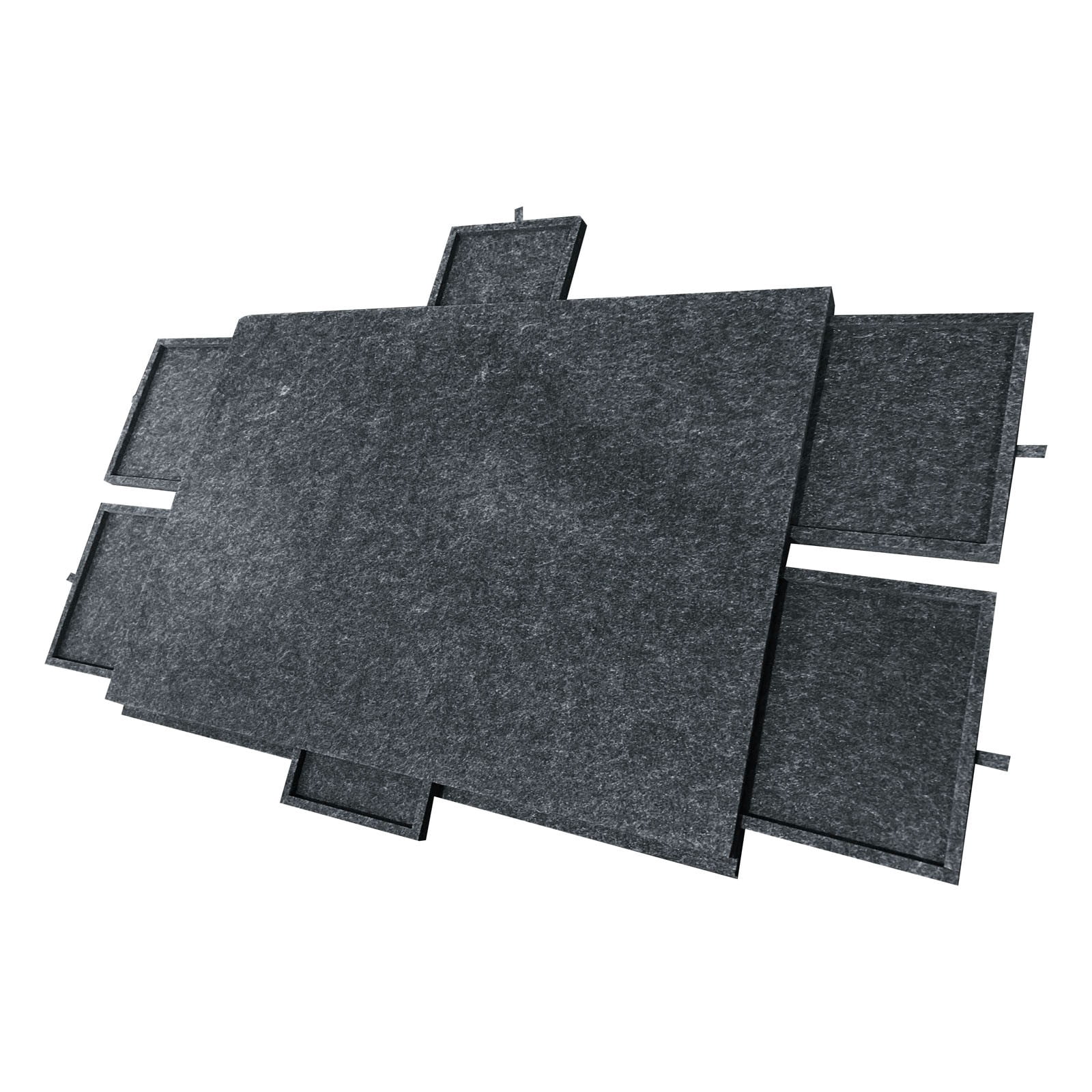 Planche de puzzle pliable et inclinable avec support et housse 2 en 1, étui de rangement léger en feutre avec 6 tiroirs pour adultes et enfants, table de puzzle portable pour jeux