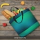 thumbnail image 5 of Easygdp Green Turquoise Teal Bolsa Tote para Mujer, Bolso de Hombro para Trabajo, Playa, Viajes, Compras y Supermercado, 5 of 7
