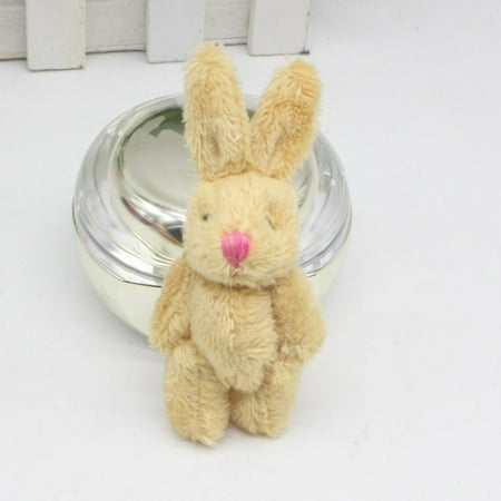 

BULLKER Rabbit Doll Pendant 6cm Clothing Accessories Decorative Creative Cute Bunny Stuffed Doll Pendant