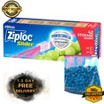 thumbnail image 1 of Ziploc Slider Food Storage Freezer Bag Zip Lock Plastic Travel Quart Size 42 Ct*, 1 of 5