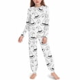 thumbnail image 6 of Cowsor Big Kids Boys Girls St Patrick's Day Creative Graffiti Print Long Sleeve Top Pants Set Cute Holiday Casual Outfit For 5-16 Years Old, 6 of 7
