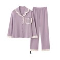 thumbnail image 4 of fastboy Ladies Short Pyjamas Sets - Romantic Look Comfortable Fit Flattering Sexy Soft B6804 L,1 1Set, 4 of 6