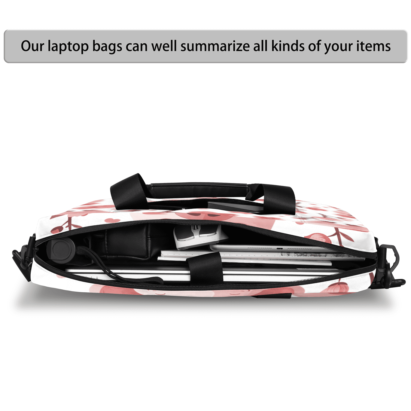 Herdesigns Pig Laptop Bag for Women Men, Computer Case Briefcase Messenger Bags, 15-15.6 inch Laptop Sleeve Shoulder Bag