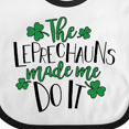 thumbnail image 4 of Inktastic St. Patrick's Day the Leprechauns Made Me Do It Boys or Girls Baby Bib, 4 of 4