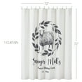 thumbnail image 3 of VHC Brands, Sawyer Mill Sheep Shower Curtain, Black, 72x72, 3 of 6