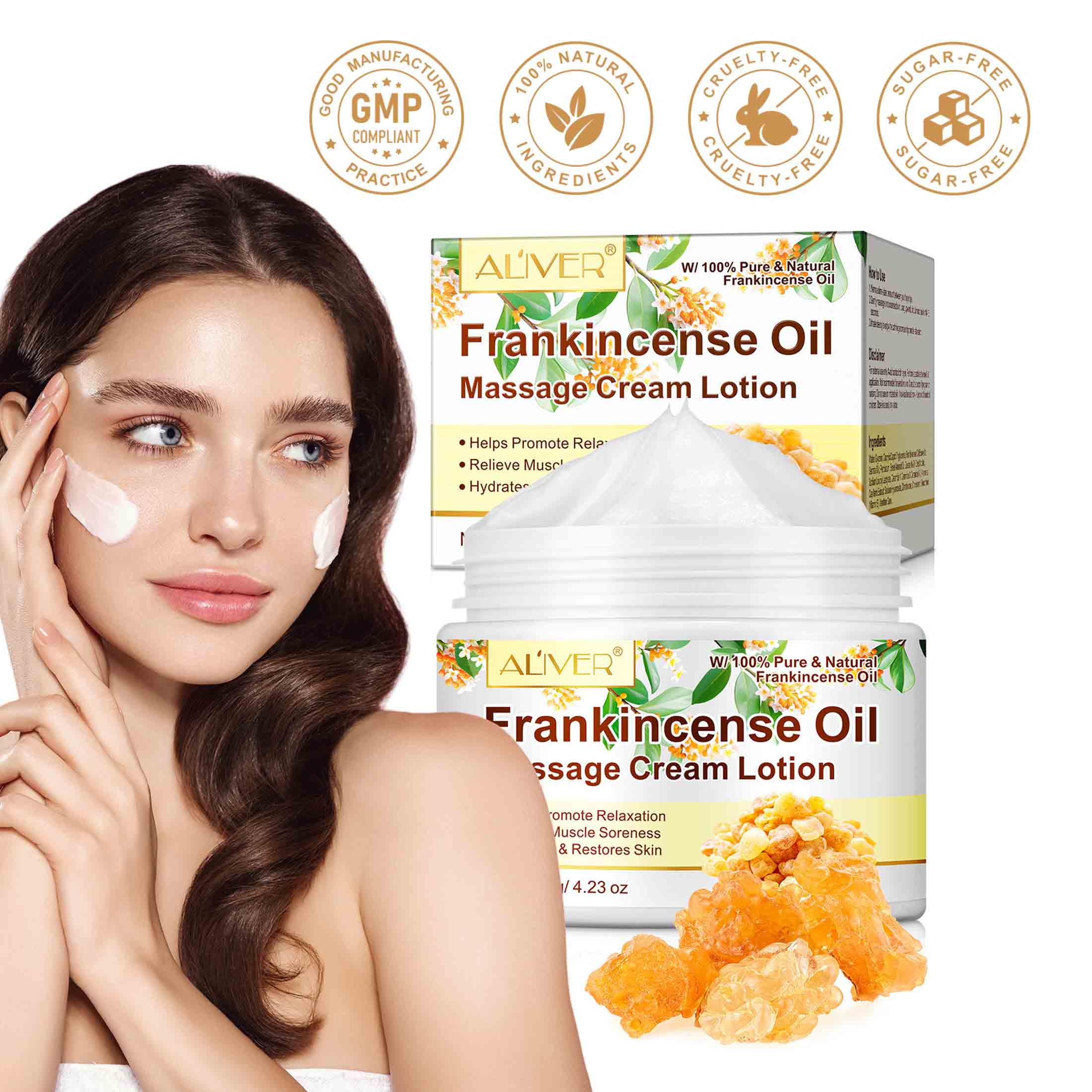 Queen Helene, Almond Scented Massage Cream, 15 oz, Pack of 3