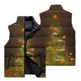thumbnail image 3 of Chaqueta sin mangas de otoño e invierno para hombre, chaleco con estampado 3D de Papá Noel navideño, chaleco para ciclismo al aire libre, chaleco para acampar, cortavientos, 3 of 5