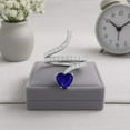 thumbnail image 4 of 7MM Heart Shape Wrap Bypass Ring Natural Lapis 925 Silver Women Valentines Day Gifts Rings, 4 of 6