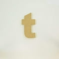thumbnail image 1 of Package of 1, 18 Inch X 3/4" Thickness MDF Letter t in The Arial Font, Thick, Lower Case for Art & Craft Project, Made in USA, 1 of 4