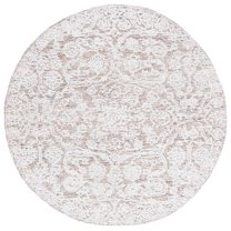 SAFAVIEH Metro Gwendolyn Medallion Area Rug, Ivory/Beige, 6' x 6' Round