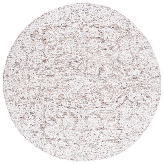 SAFAVIEH Metro Gwendolyn Medallion Area Rug, Ivory/Beige, 6' x 6' Round