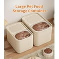 thumbnail image 5 of Airtight Pet Food Storage Container for Dog Cat Food Up to 30lbs Large Dry Food Bin with Measuring Cup Lids for Treats and Other Pets, 5 of 7