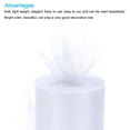 thumbnail image 3 of Uxcell Tulle Rolls Fabric Spools 6" 100 Yards White for Decoration Wrapping Wedding DIY Crafts, 3 of 5