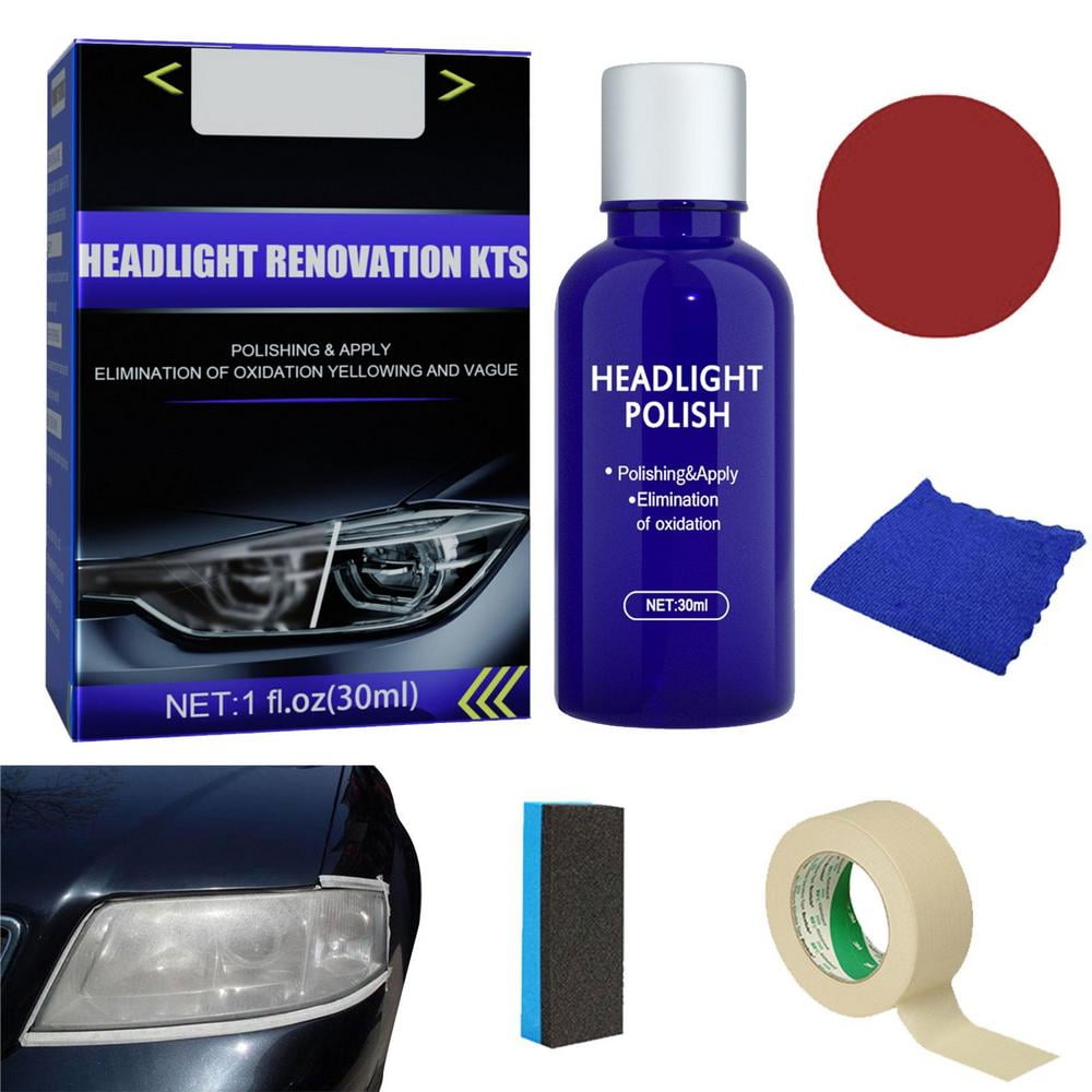 Ksruee Car Headlight Restoration Kit Easy To Use Car Headlight Cleaner
