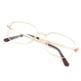 thumbnail image 4 of Lens Rimmed Men's Reading Glasses Gold Metal Frame Supply K0S9, 4 of 7