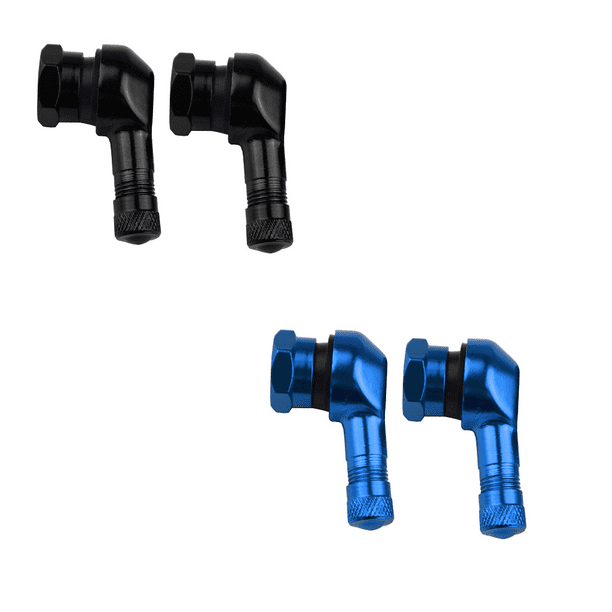 Vástagos De Válvula De Motocicleta CNC De Aluminio Duradero A 90 degree Rueda De Llanta De Neumático De 11,3 Mm (4PCS) Cola Vástagos de válvula de motocicleta CNC