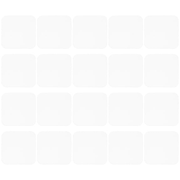 Milisten 20Pcs Adhesive Pads for Car Use 2.4x2.4x0.04In