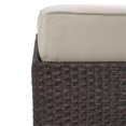 thumbnail image 3 of Serta Laguna Wicker Patio Ottoman in Brown, 3 of 8