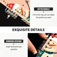 thumbnail image 3 of FORMRS 1-Subject Spiral Notebook 8" x 5" College Ruled 60 Refillable Sheet A5 Hard Cover, 2 Pack, Beige Christmas Snowman, 3 of 7