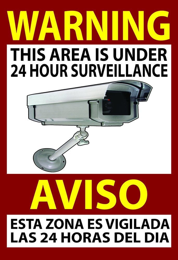 video surveillance signs walmart