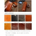 thumbnail image 7 of Leather Glasses Case Cowhide Vintage Men And Women Nearsighted Glasses Sunglasses Travel Anti-Crush Storage Box (Brown), 7 of 7