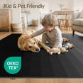 thumbnail image 4 of ODIKA 4'x6' Washable Area Rug Non-Slip, Chair-Friendly, Flatwoven Alfombras Minimalist Vertical Banded Monochrome Fade Para Habitacion for Home Office, Under Desk, 4 of 7