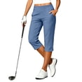 thumbnail image 2 of Timegard Womens Capri Pants Stretch High Waist Button Pull on Work Business Casual Pants for Summer with Pockets, 2 of 8