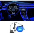thumbnail image 2 of Tira de luces LED para interior de coche EL Wire, luces estroboscópicas de neón brillantes USB de 16.5 pies con borde de costura de 6 mm, kits de iluminación ambiental para decoraciones interiores de, 2 of 4