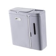 thumbnail image 3 of Cubo de basura perfecl colgante con tapa perforador multifuncional 10L Gris, 3 of 8