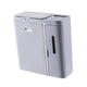 thumbnail image 2 of Papelera de basura, papelera colgante, con tapa, papelera colgante, papelera para inodoro, armario de cocina, baño, dormitorio, RV Gris, 2 of 9