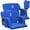 Blue, variant on CazToi 2-Pack Stadium Seats with Adjustable Back Support Wide 20 Inch Bleacher Chairs