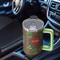 thumbnail image 4 of 40oz Merry Christmas Tumbler with Straw and Handle, Red Snowman Stainless Steel Insulated Cup Holiday Gift, 4 of 4