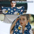thumbnail image 6 of Kuiaobaty Eagle Star Print Car Seat Towel Covers Front Seats 60 x 33 Inch Sweat Towels for Car Seats with Storage Bag Multi-Purpose Towel(Hot Yoga, Gym, Sports Accessories), 6 of 7