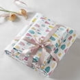 thumbnail image 4 of 4-Piece Full Cotton Flannel Printed Sheet Set,White Holiday Trees, 4 of 27