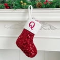 thumbnail image 2 of vnanda Christmas Sequin Socks Christmas Stocking with Hand Knitted Embroidered Letters Unique Shiny Design Size Christmas Decorations Unique Christmas, 2 of 8