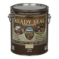 Ready Seal 100 Clear, 1-Gallon Exterior Wood Stain and Sealer, 1 gallon (Packaging may vary)