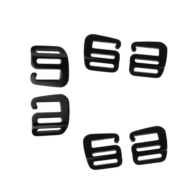 3 Pares De Hebillas Tácticas Con Gancho G De 1''/25 Mm Para Correa De Mochila, Color Negro Sunnimix Hebilla de correa de cincha con gancho G