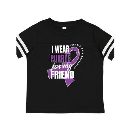 

Inktastic Chronic Pain I Wear Purple For My Friend Gift Toddler Boy or Toddler Girl T-Shirt