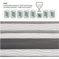 thumbnail image 4 of Zinus 14 Inch Gel Memory Foam Pocket Spring Hybrid Mattress / Pocket Innersprings for Motion Isolation / Cooling Foam / Edge Support, Queen, 4 of 6