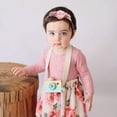 thumbnail image 2 of Baby Girl Floral Headbands- 3pcs Nylon Headband Handmade Flower Crown Elastic Hairband Newborn Toddler Hair Accessories Gifts for Girls, 2 of 6