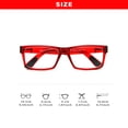 thumbnail image 6 of Reading Glasses Retangular Trendy Bold Thick Design Lightweighted Spring Metal Hinge Anti-Slip Temples, 6 of 6