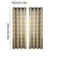 thumbnail image 3 of PYURTEP Boho Curtains, Semi-Blackout Sheer Curtains, Green Textured Drapes with Colorful Bohemian Print for Bedroom, Living Room, Boho Decor, 3 of 7
