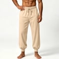 thumbnail image 5 of Akiihool Casual Pants for Men Mens Cargo Pants Elastic Waist for Men Casual Long Trousers Pants Beige,L, 5 of 6