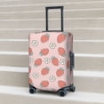 thumbnail image 2 of Lsque Strawberry And Flowers Printed Luggage Cover, Travel Luggage Protector,Scratch and Dirt Resistant, Fits 18-32 Inch Luggage - Small, 2 of 9