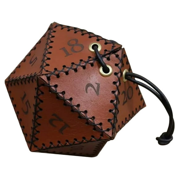 Peggybuy PU Leather Dice Bag Easy Clean Dice Storage Bags Reusable for Role Playing Games