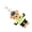 Green, variant on Charming Polices Theme Bear Keychain Portable Policeman Bear Keyrings Compact Plush Bear Pendant Key Chain Accessory