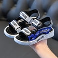 thumbnail image 2 of Karoyedx Teen Sandals Boys Sandals Double Adjustable Strap Open Toe Sandals Summer Fashion Lightweight Beach Shoes Blue Size,11.5, 2 of 8