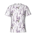thumbnail image 3 of Naloa Lavender Flowers Men's T-Shirt Sport T-shirt Men's Basic Tee Casual Men's Shirt, Round Neck, Short Sleeves - 3X-Large, 3 of 5