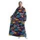 thumbnail image 3 of Manta de franela con mangas Sudadera de invierno Jersey polar Tiburón gigante Manta usable Sudadera con capucha para adultos Niños Bebés, 3 of 6